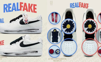 Một số tips phân biệt Air Force 1 Low Para noise G-Dragon 2.0 Real và Fake