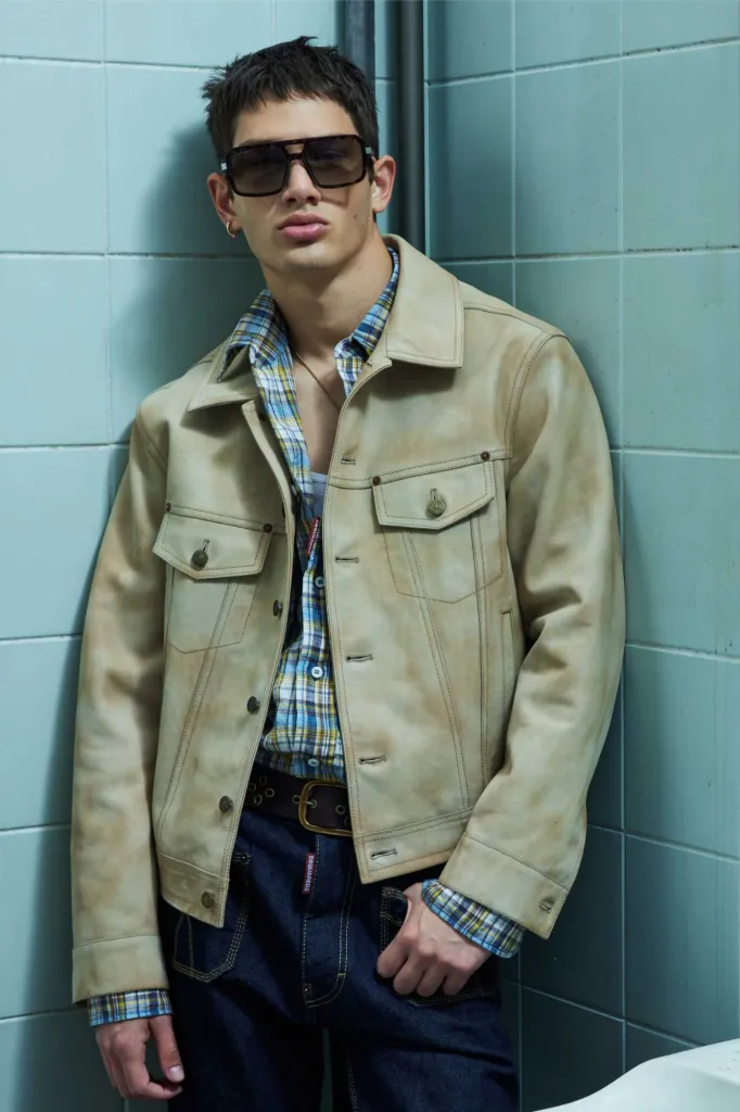 Dsquared2 Resort 2026 Menswear: hỗn loạn chốn học đường